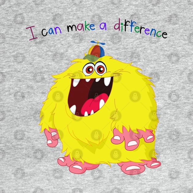 I Can Make A Difference Big Foot Monster by AlmostMaybeNever